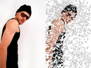 Cortar en muchos pedazos una foto