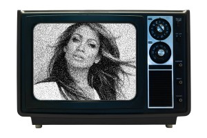 Foto dentro del televisor